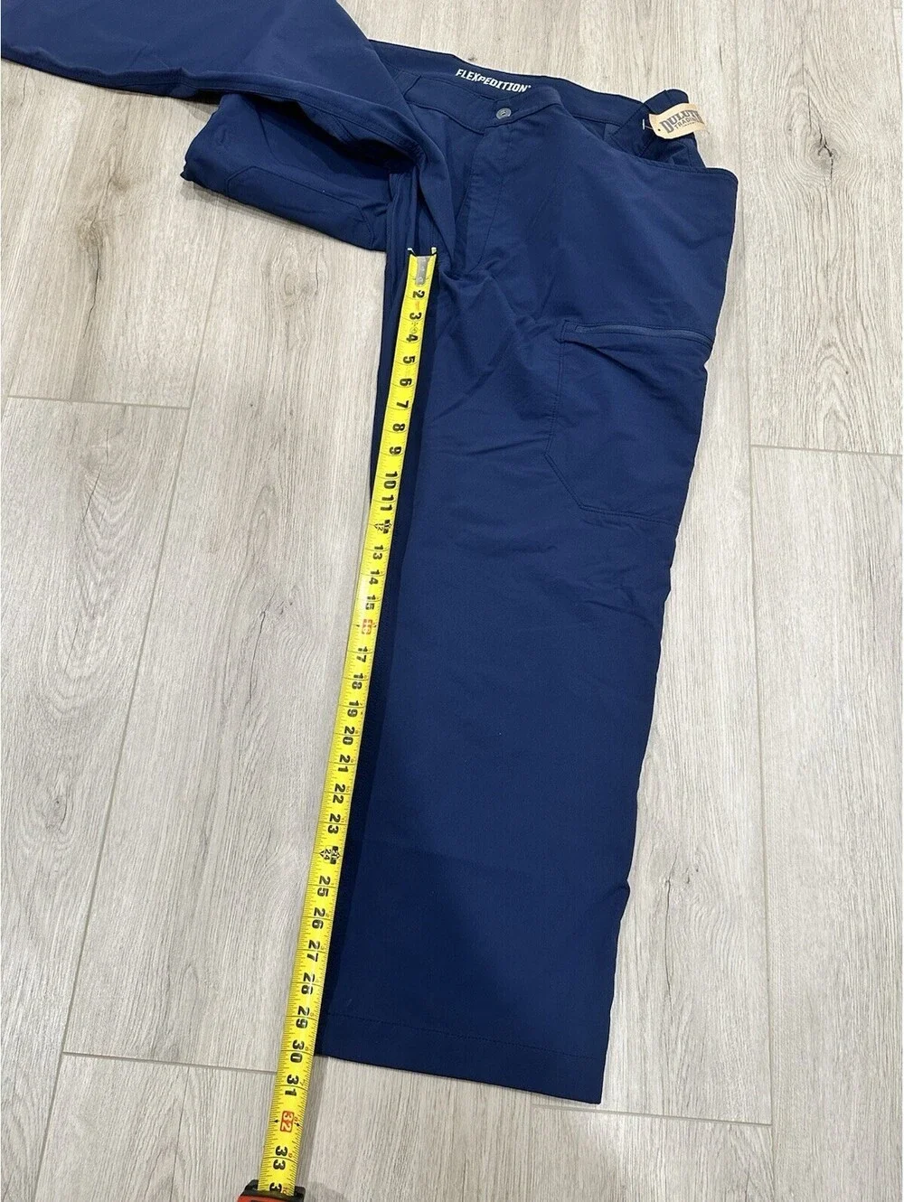 NWT Duluth Trading Flexpedition Cargo Pants 44x30 Navy Blue Relaxed Fit
